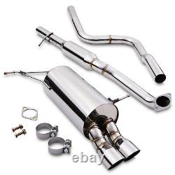 2.5 Stainless Catback Exhaust System For Ford Fiesta Mk7 1.0l Ecoboost 2013+