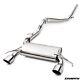 2.5 Stainless Steel Cat Back Exhaust System For Vauxhall Opel Corsa E 1.6 Vxr
