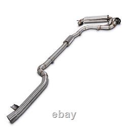 3 VALVED CATBACK EXHAUST SYSTEM WITH CARBON TIPS FOR BMW M140i F20 F21 16-19
