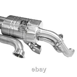 Audi R8 V8 Topgear F1 Style Valved Performance Cat Back Stainless Steel Exhaust