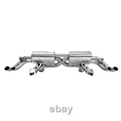 Audi R8 V8 Topgear F1 Style Valved Performance Cat Back Stainless Steel Exhaust