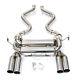 Bmw M3 Series E92 V8 Cat Back Performance Exhaust With Sports Sound & Silver Tip
