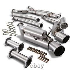 Japspeed 3 K4 Stainless Cat Back Exhaust System For Nissan 350z Z33 3.5 03-05