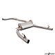 Japspeed Stainless Catback Twin Exit Exhaust For Honda Civic Type R Fn2 05-11