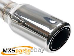 MX5 Stainless Steel Cat Back Exhaust System Mazda MX-5 Mk1 NA 1.6 1.8 19891996