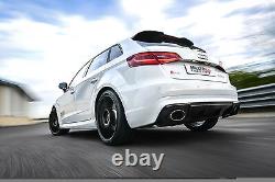 Milltek Audi RS3 8v Sportback Cat Back Exhaust 3 VALVED Non Res Polished Ovals