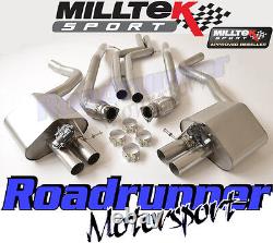 Milltek Audi RS6 C7 & RS7 Exhaust System Cat Back Non Resonated Louder SSXAU365