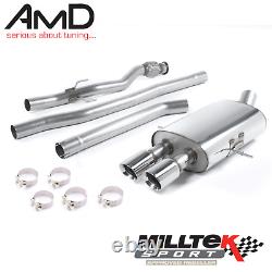 Milltek MINI Cooper S R56 Non Resonated Cat Back Exhaust with GT80 Tailpipes