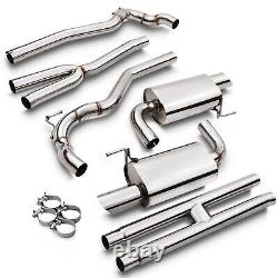 STAINLESS CATBACK EXHAUST SYSTEM FOR FORD MUSTANG FASTBACK 5.0 V8 444bhp 2015-17