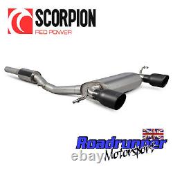 Scorpion AUDI TT MK1 1.8T Quattro Cat Back Exhaust System Black Tails SAU040C