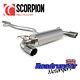 Scorpion Bmw M140i Exhaust Cat Back System 80mm Non Resonated Polish Tip Sbms076