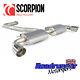 Scorpion Golf Gti Mk6 Exhaust System 3 Cat Back Non Resonated Louder Svws036