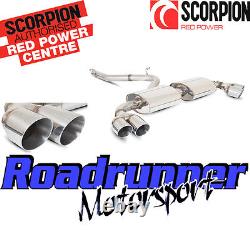 Scorpion SAUS026 AUDI TT MK2 3.2 V6 Exhaust System Cat Back Non Res Quad Daytona