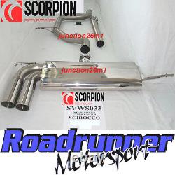 Scorpion Scirocco 2.0 TDI Exhaust System Stainless Cat Back Non-Res SVWS033