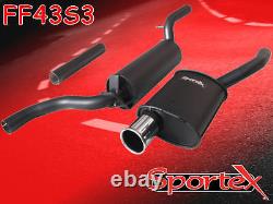 Sportex Ford Focus 1.4i performance cat back exhaust system s3 1998-2004
