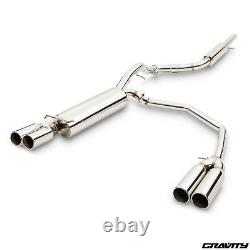 Stainless Catback Exhaust System For Vw Golf Mk4 Gti 1.4 1.6 1.8t 2.0 1997-2006