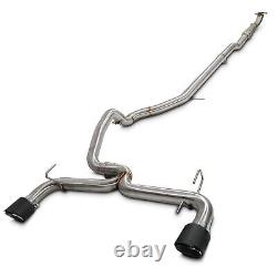 Stainless Steel Catback Carbon Tip Exhaust System For Fiat 500 Abarth 1.4 08-19