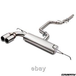Stainless Steel Catback Exhaust System For Audi A3 8pa 1.4 1.6 Tdi Tfsi 03-12