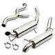 Stainless Steel Catback Exhaust System For Range Rover P38a 4.0 4.6 V8 2.5td 94+