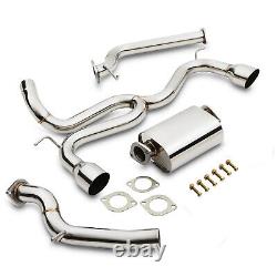 Stainless Steel Silenced Cat Back Exhaust System For Ford Focus Mk2 St 225 04-11