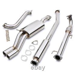 Stainless Steel Twin Exit Catback Exhaust System For Vw Polo 6r 1.2 2009-2017