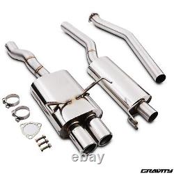 Twin Exit Stainless Cat Back Exhaust System For Honda CIVIC Ep3 Type R 00-05