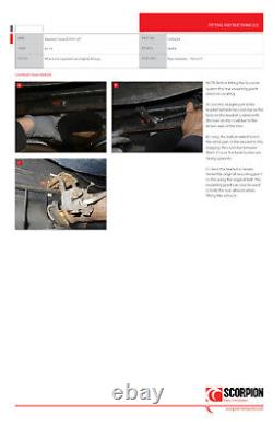 Échappement Scorpion Corsa D VXR 3 Cat Back Non Res en acier inoxydable plus bruyant SVXS054