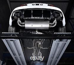 Échappement arrière Cat Back 3 VALVED Non Res Polished Ovals Milltek pour Audi RS3 8v Sportback
