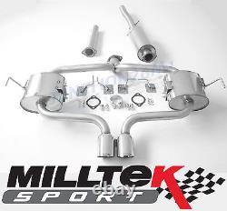 Système d'échappement Milltek Mini Cooper S R53 en acier inoxydable avec résonateur Cat Back MK1 02-06
