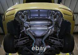 Système d'échappement sportif arrière en acier inoxydable pour BMW Série 3 4 F80 M3 F82 M4 14+